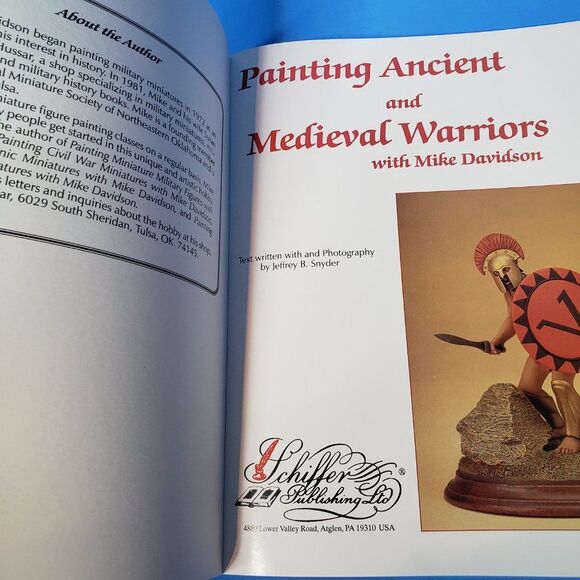 Painting Small Figures Ancient & Medieval Warriors  Mike Davidson PB Book - Picture 7 of 11